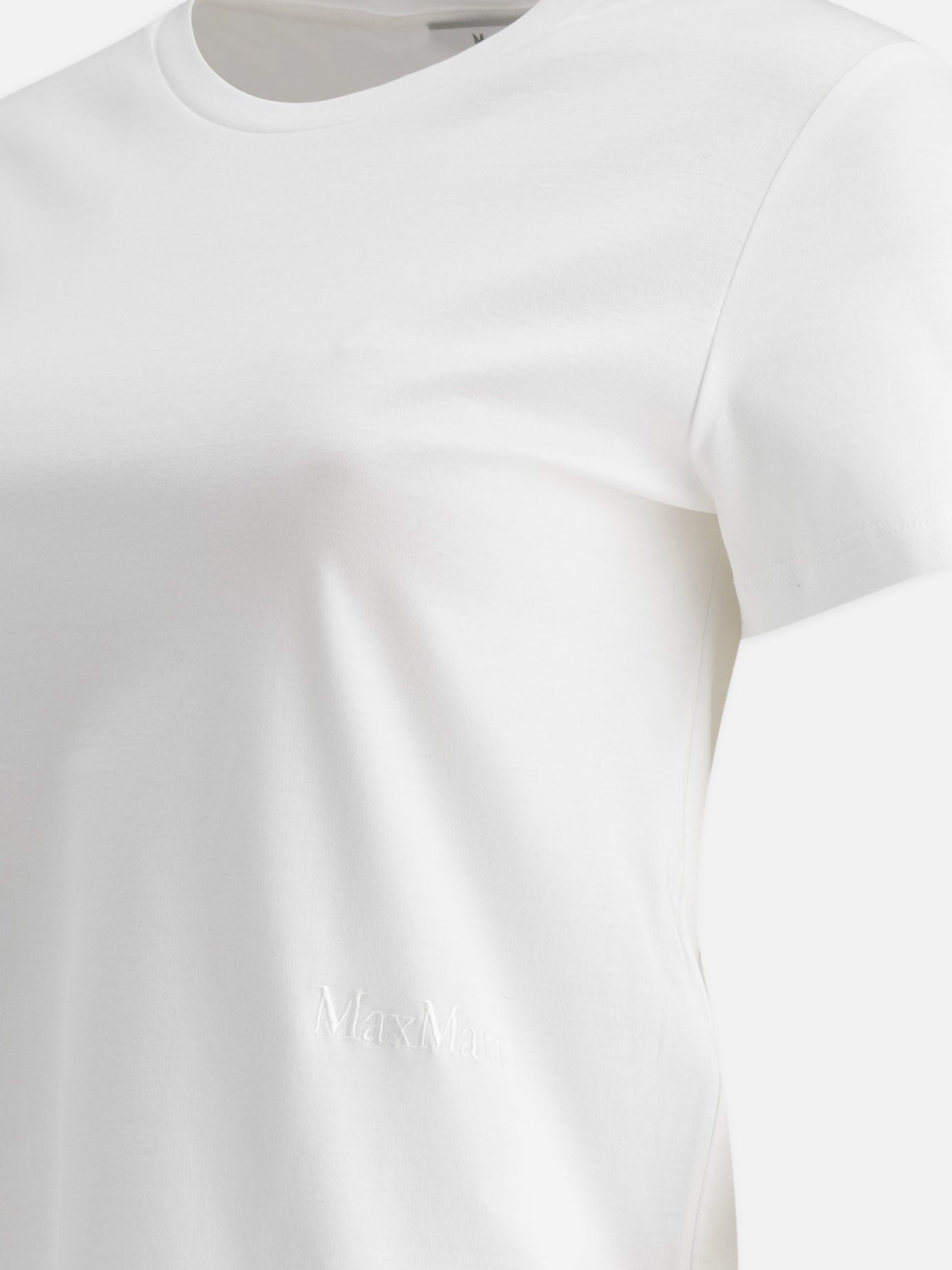 T-shirt girocollo Solid colour  Bianco - Max Mara Donna | PDP | VIETTI Online Store | thumbnail_4