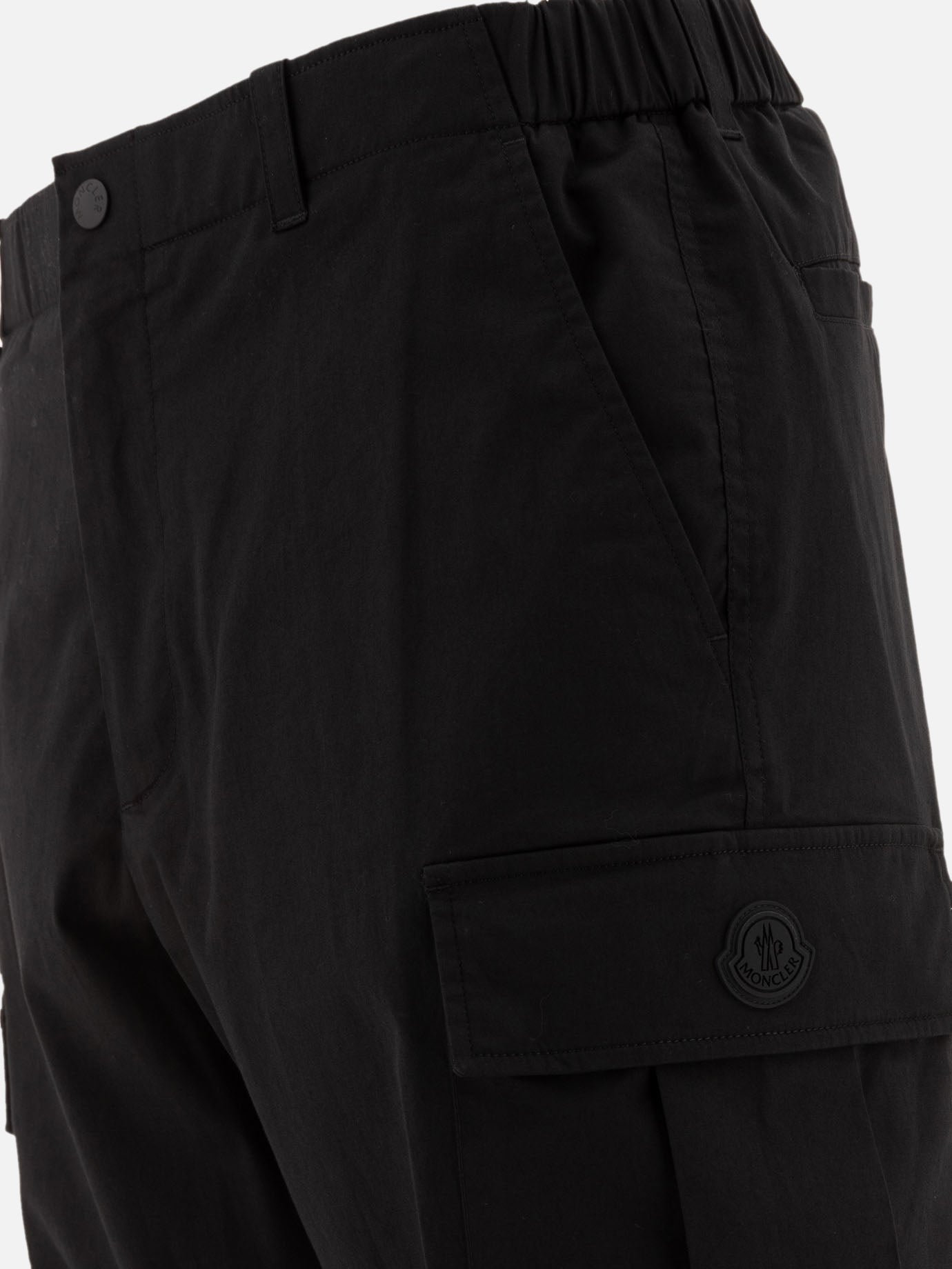 Moncler Gabardine cargo trousers Black