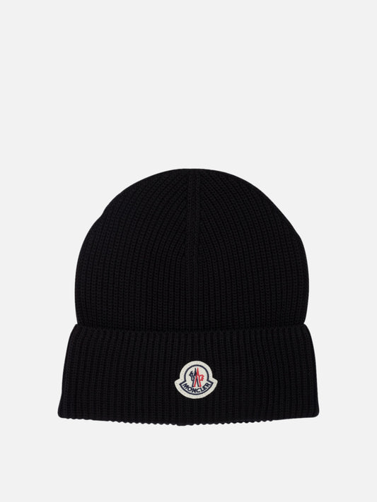 Moncler Cotton beanie Black