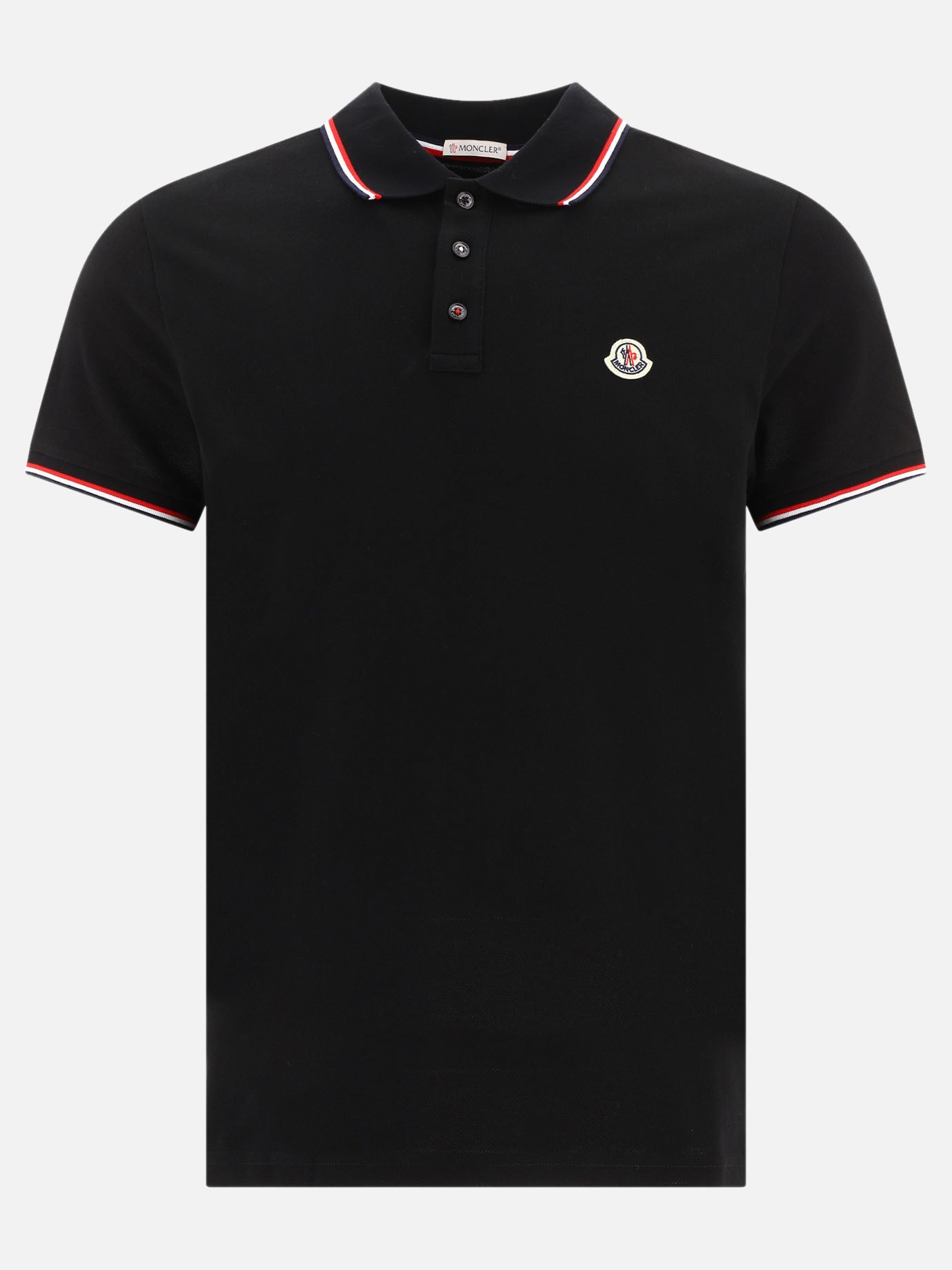 Moncler Polo con logo 18596429_S Black thumbnail_1