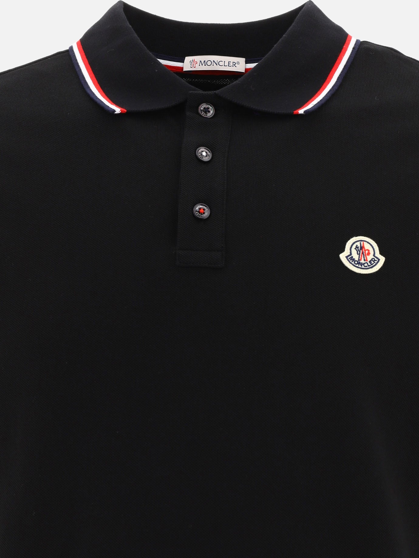 Moncler Polo con logo 18596429_S Black thumbnail_3