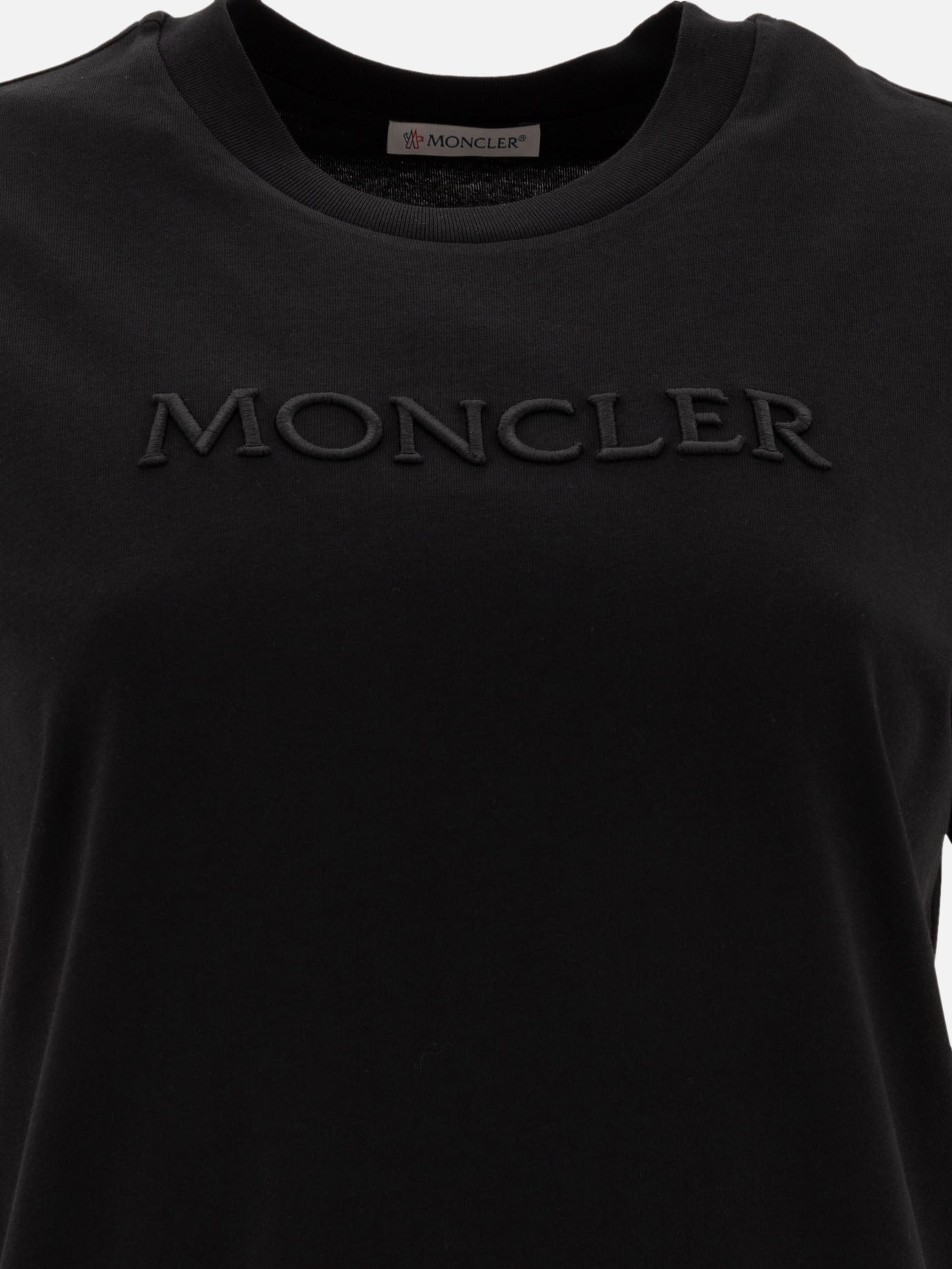 Crewneck t-shirts Logo  Black - Moncler Women | PDP | VIETTI Online Store | thumbnail_3