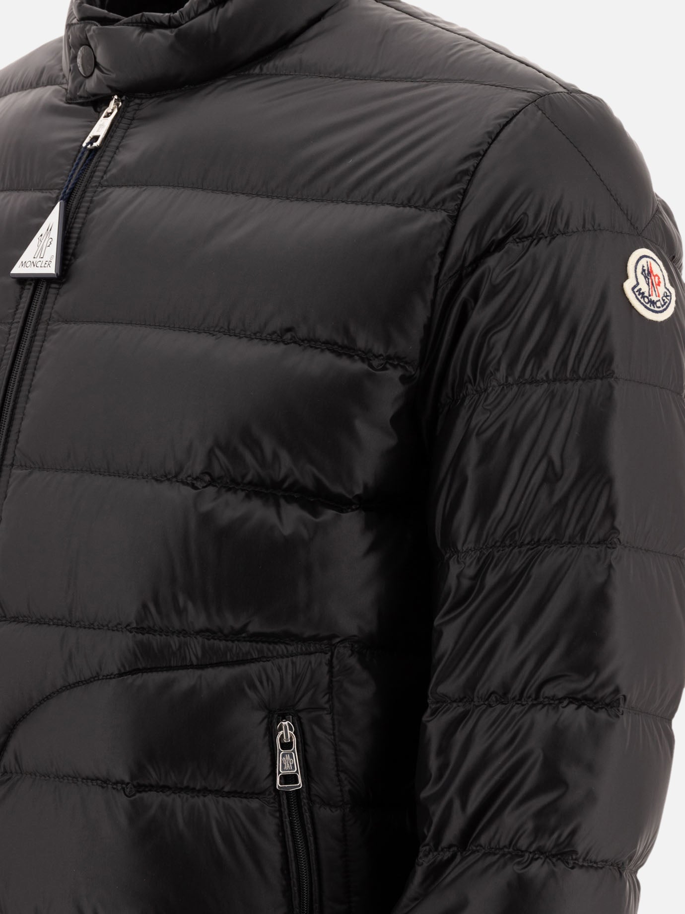 Piumini corti Logo  Nero - Moncler Uomo | PDP | VIETTI Online Store | thumbnail_4