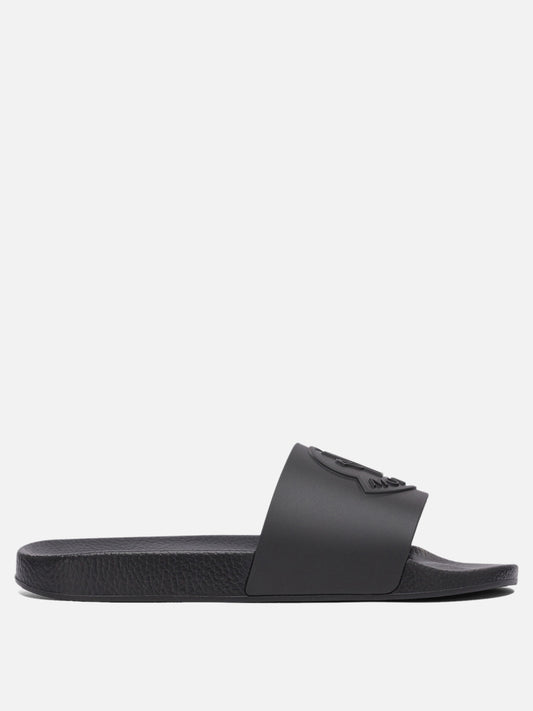 Moncler "Basile" slides Black