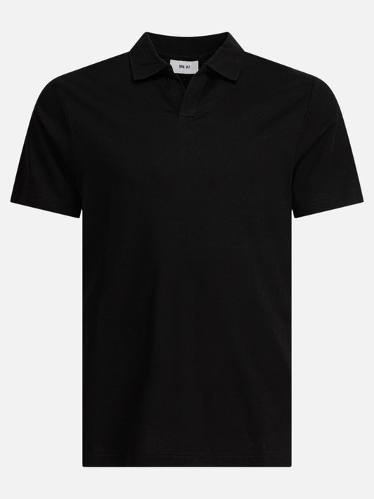 Polo senza bottoni Solid colour  Nero - NN.07 Uomo | VIETTI Online Store 
