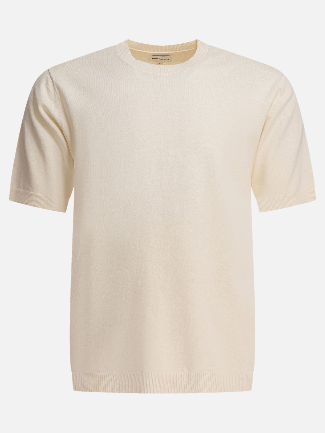 T-shirt girocollo Solid colour  Beige - Norse Projects Uomo | PDP | VIETTI Online Store | thumbnail