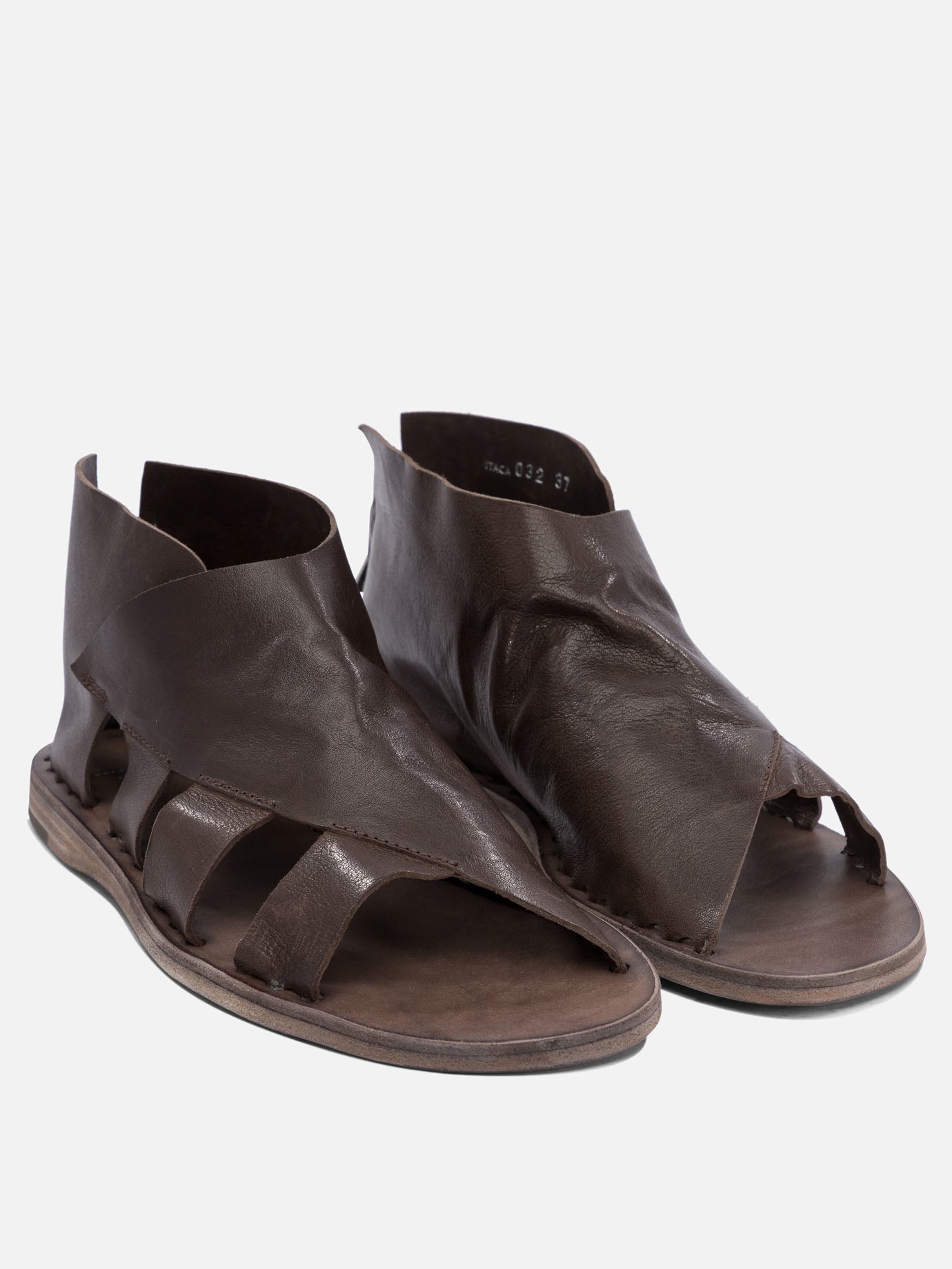 Flat sandals 100% leather - 100% leather  Brown - Officine Creative Women | PDP | VIETTI Online Store | thumbnail_2