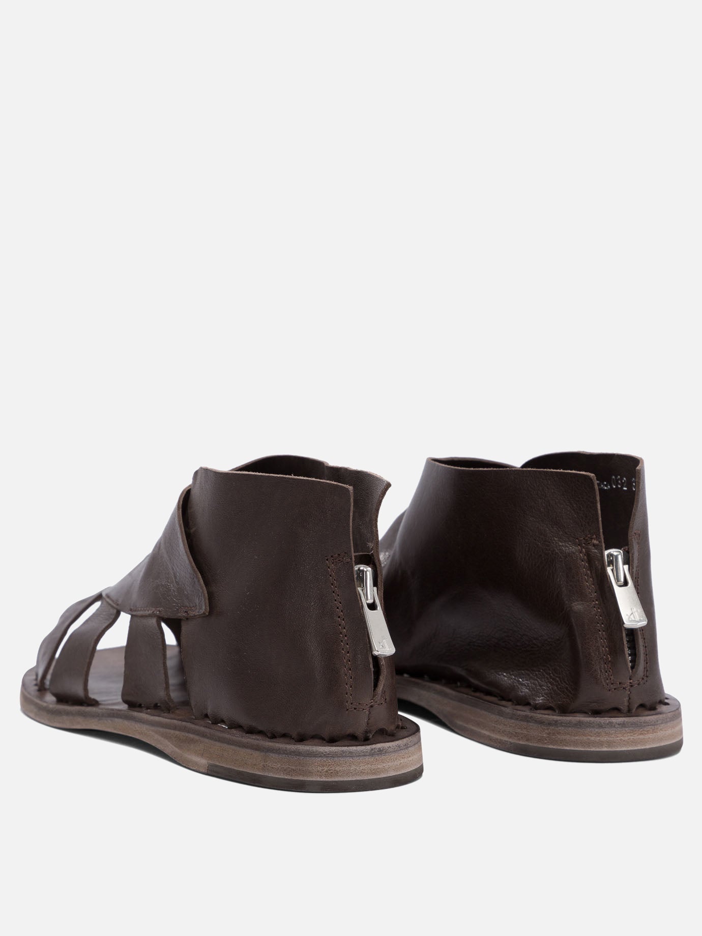 Flat sandals 100% leather - 100% leather  Brown - Officine Creative Women | PDP | VIETTI Online Store | Zoom-Modal_4
