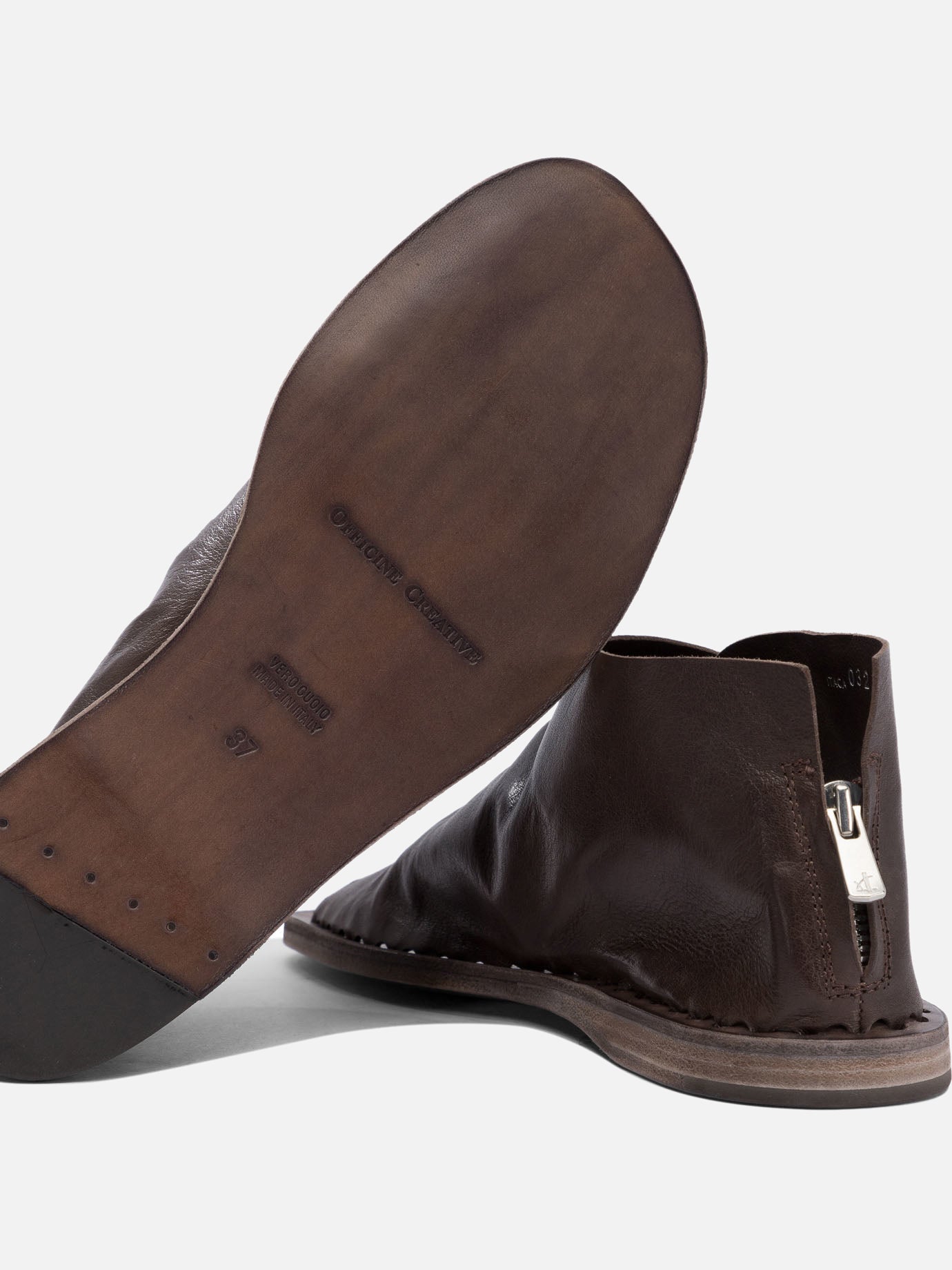 Flat sandals 100% leather - 100% leather  Brown - Officine Creative Women | PDP | VIETTI Online Store | thumbnail_5
