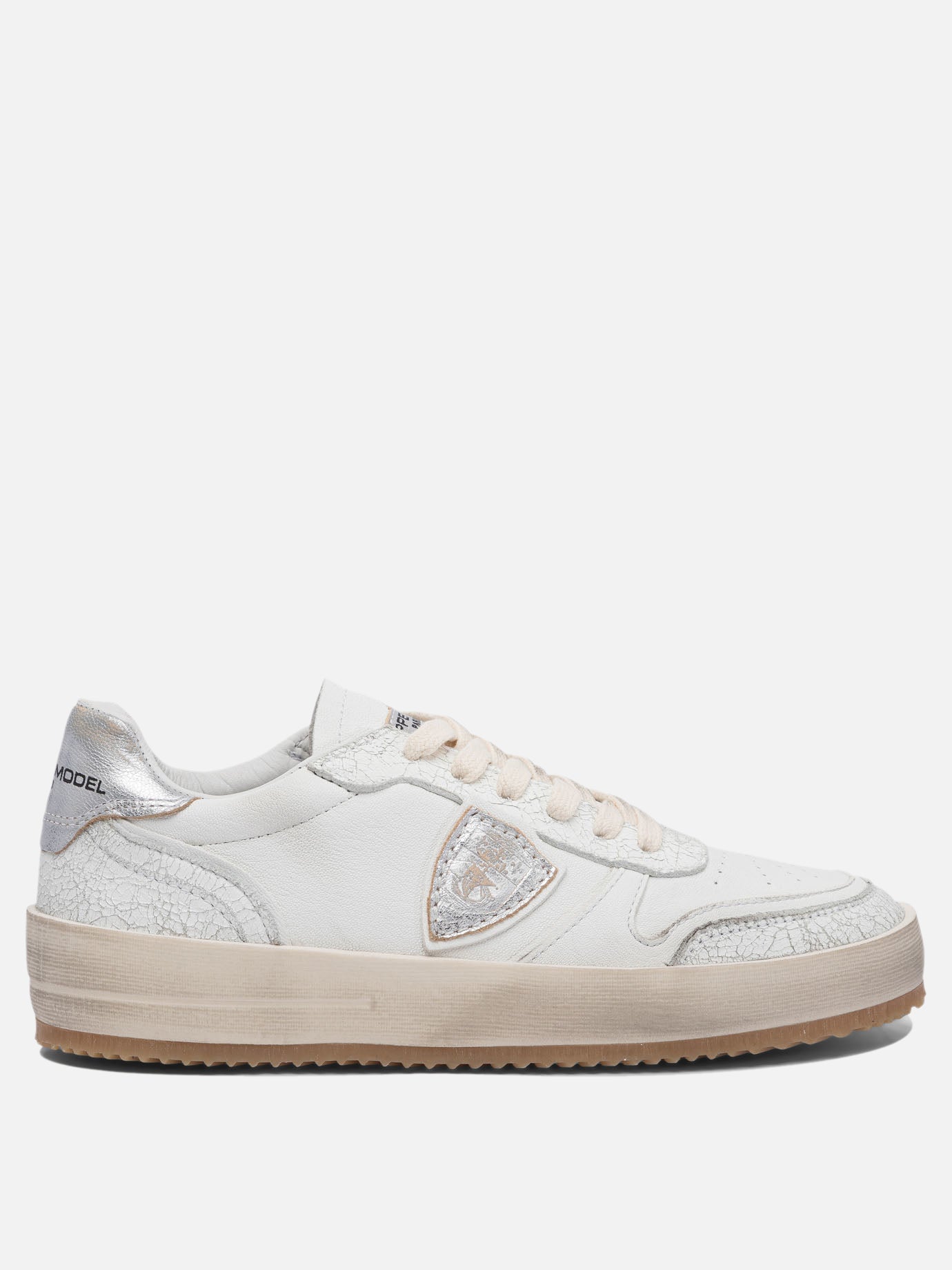 Sneaker basse 80% sheep leather 10% calf leather 10% goat leather - 100% poliurethane thermoplastic  Bianco - Philippe Model Paris Donna | PDP | VIETTI Online Store | thumbnail