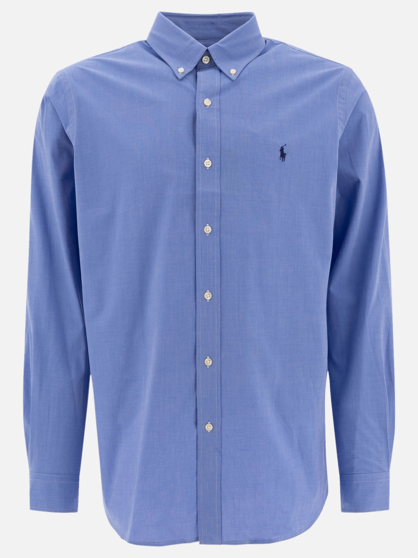 Polo Ralph Lauren Custom-fit stretch poplin shirt 12675402_S Blue thumbnail_1