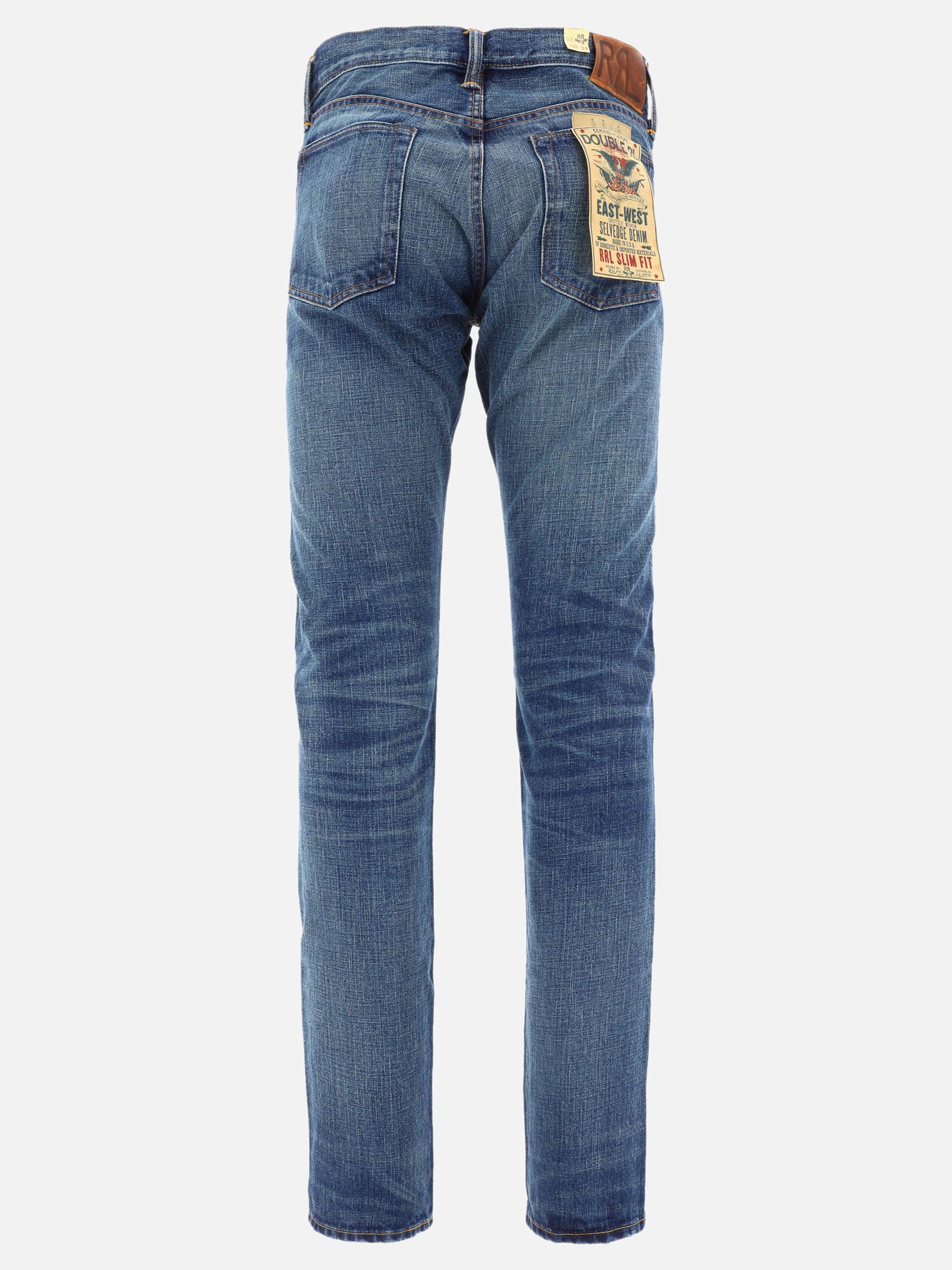 Straight-leg jeans Solid colour  Blue - RRL by Ralph Lauren Men | PDP | VIETTI Online Store | Zoom-Modal_2
