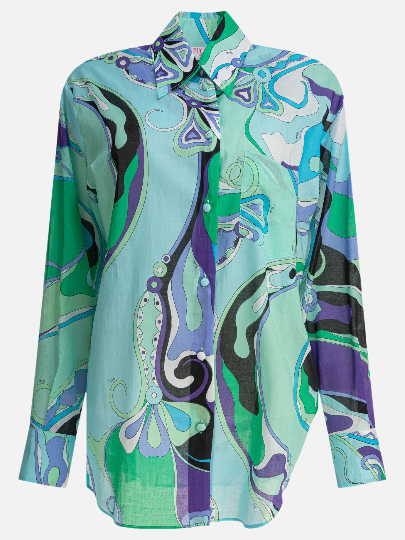 Camicie casual Print  Azzurro - Pucci Donna | PDP | VIETTI Online Store | thumbnail