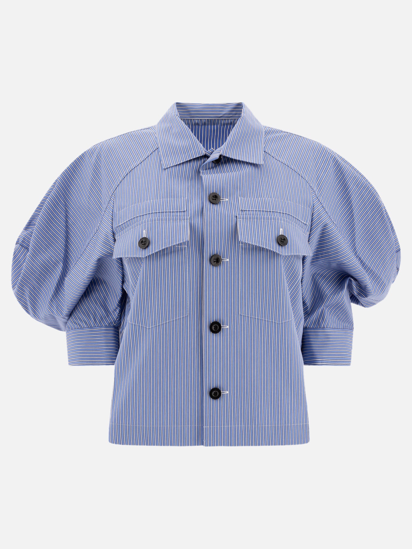 Camicie casual Striped  Blu - Sacai Donna | PDP | VIETTI Online Store | thumbnail