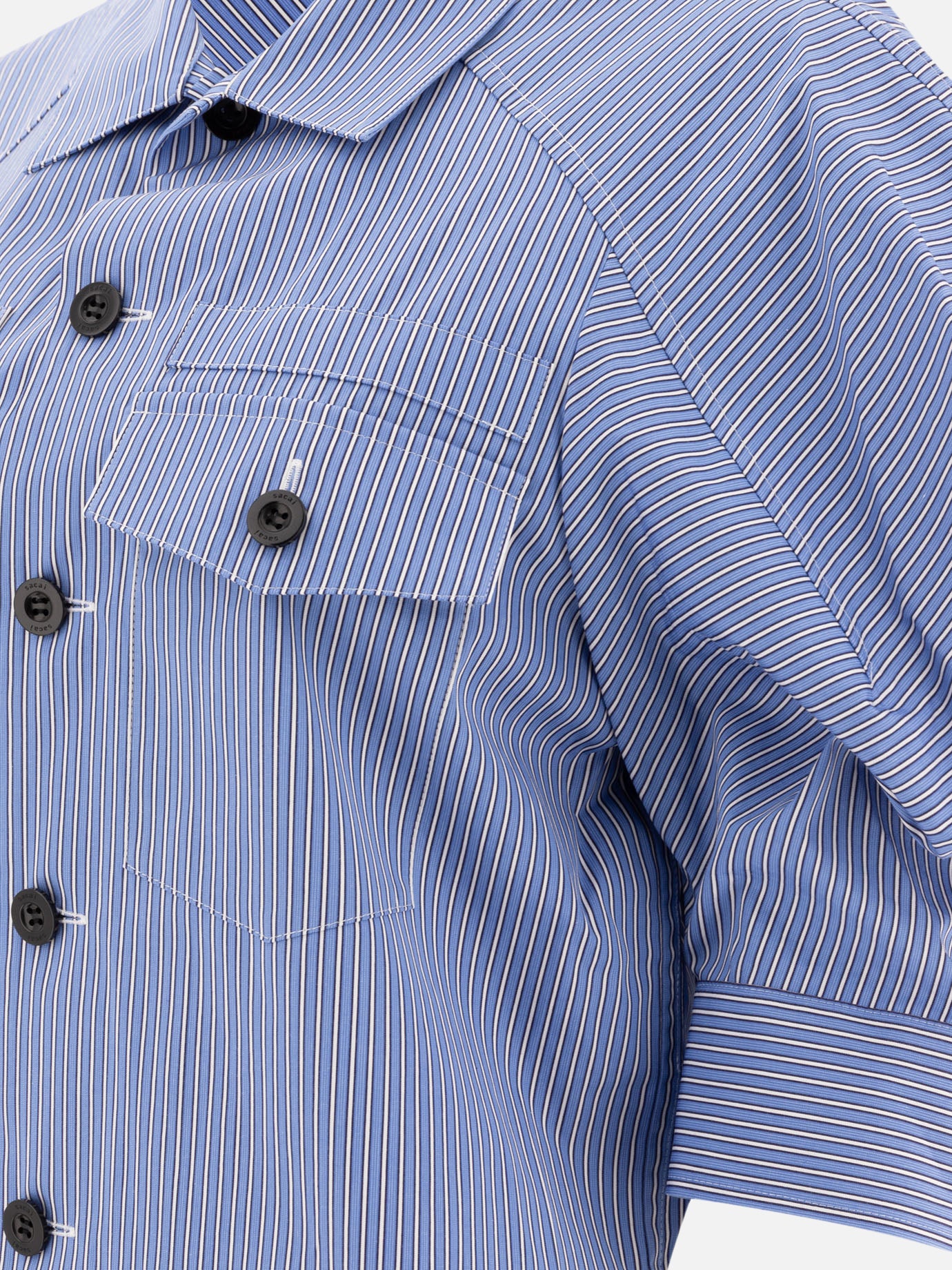 Camicie casual Striped  Blu - Sacai Donna | PDP | VIETTI Online Store | thumbnail_4
