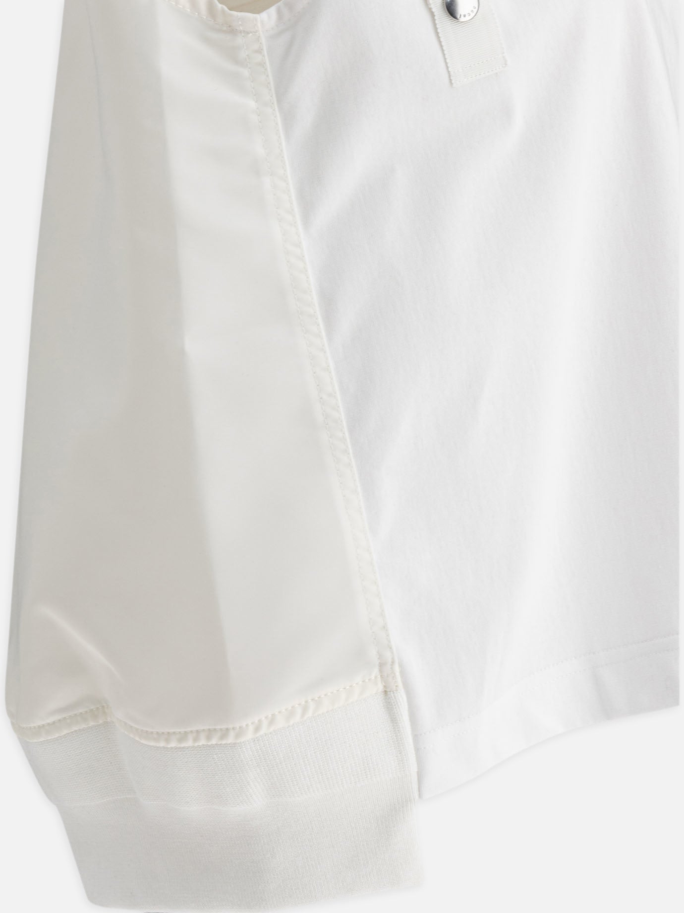Sacai Cotton jersey and nylon twill tank top 18331646_1 White thumbnail_4