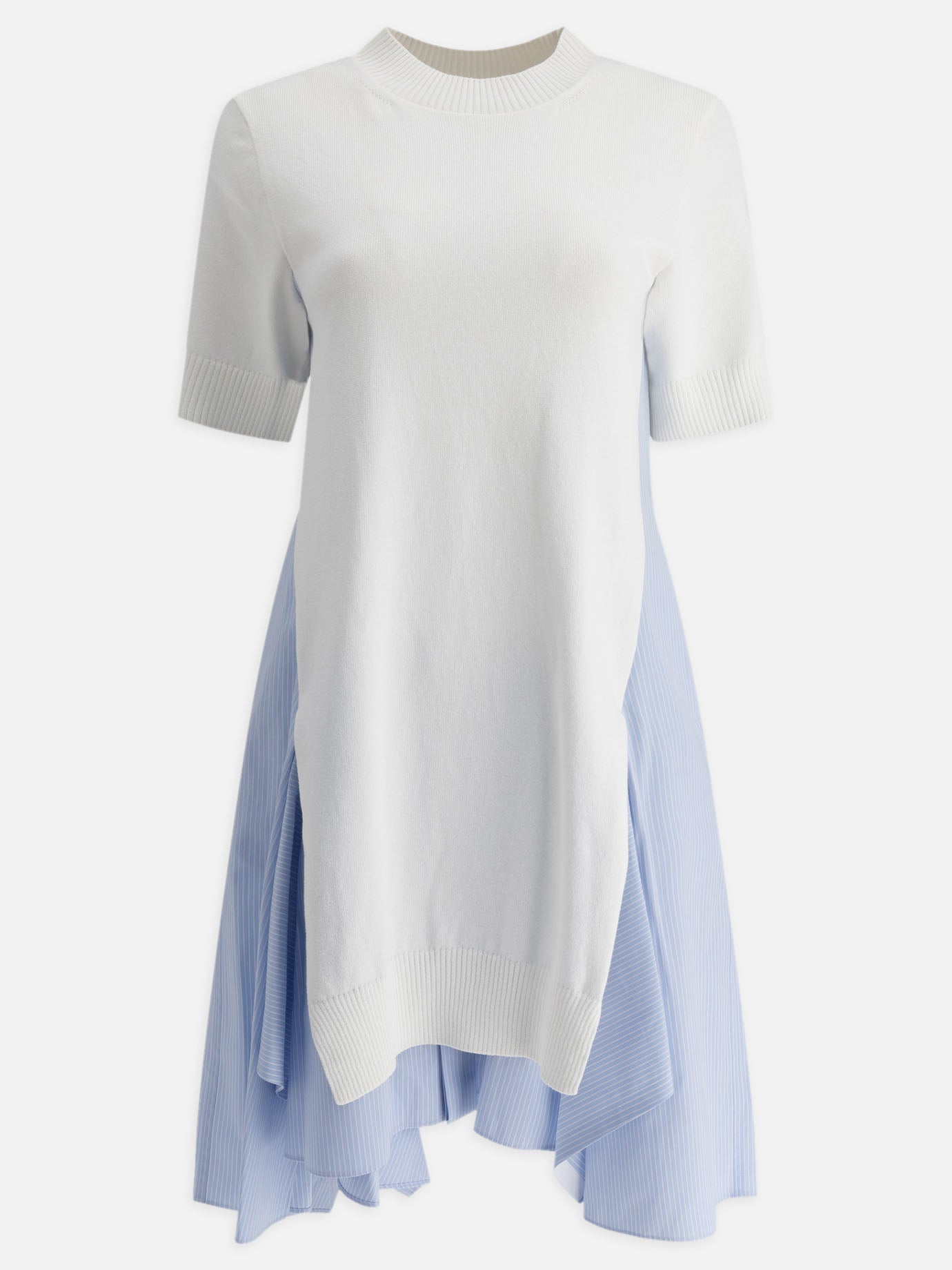 Sacai Abito in cotone e maglia 16887459_1 White thumbnail_1
