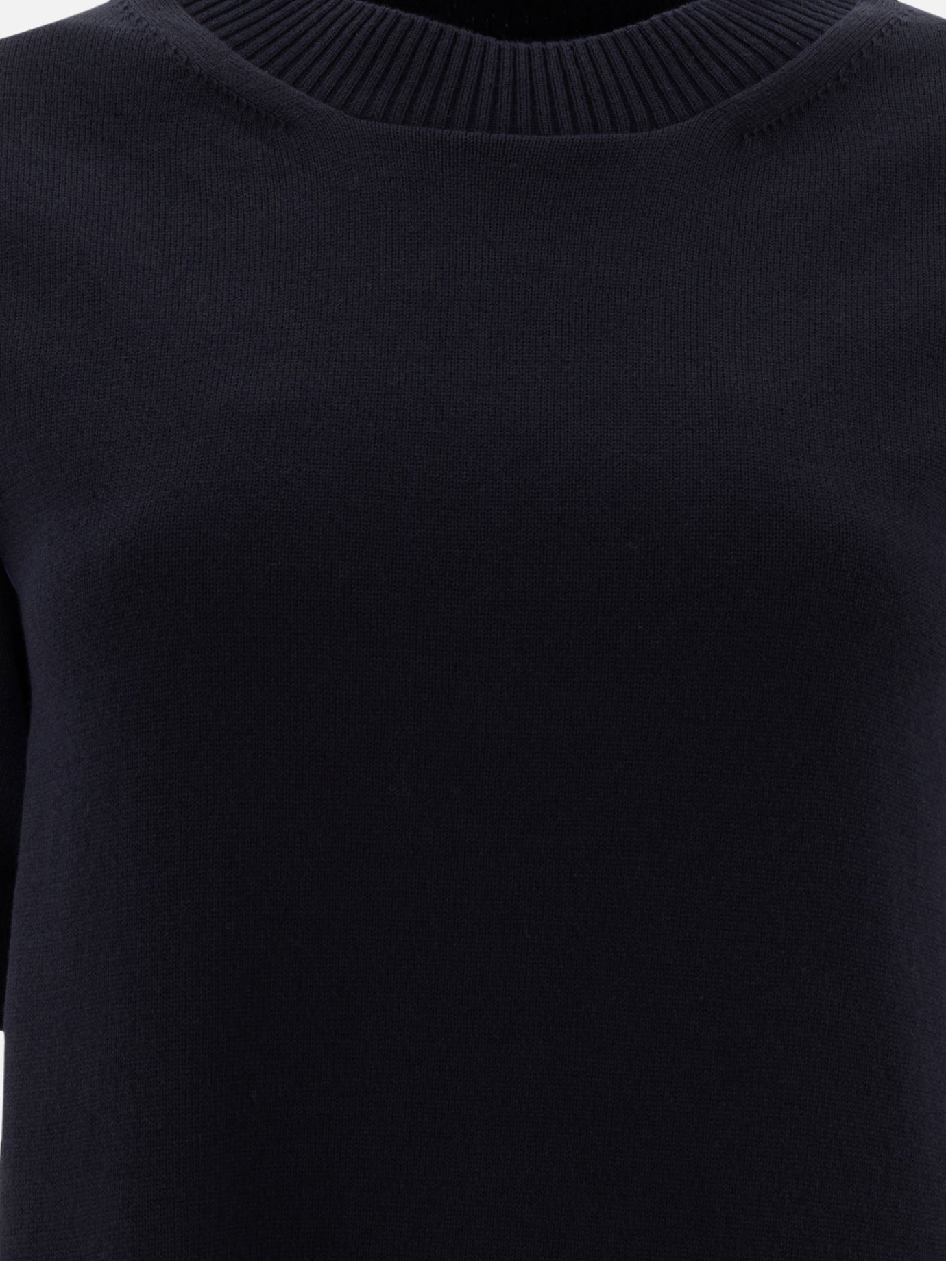 Sacai Cotton and knit dress 19507299_1 Blue thumbnail_3