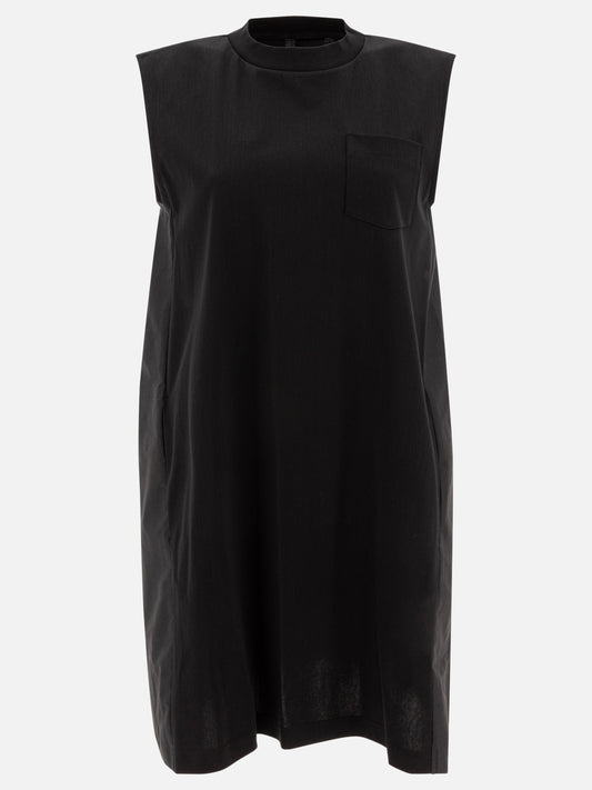 Sacai Cotton dress 14400431_1 Black 1