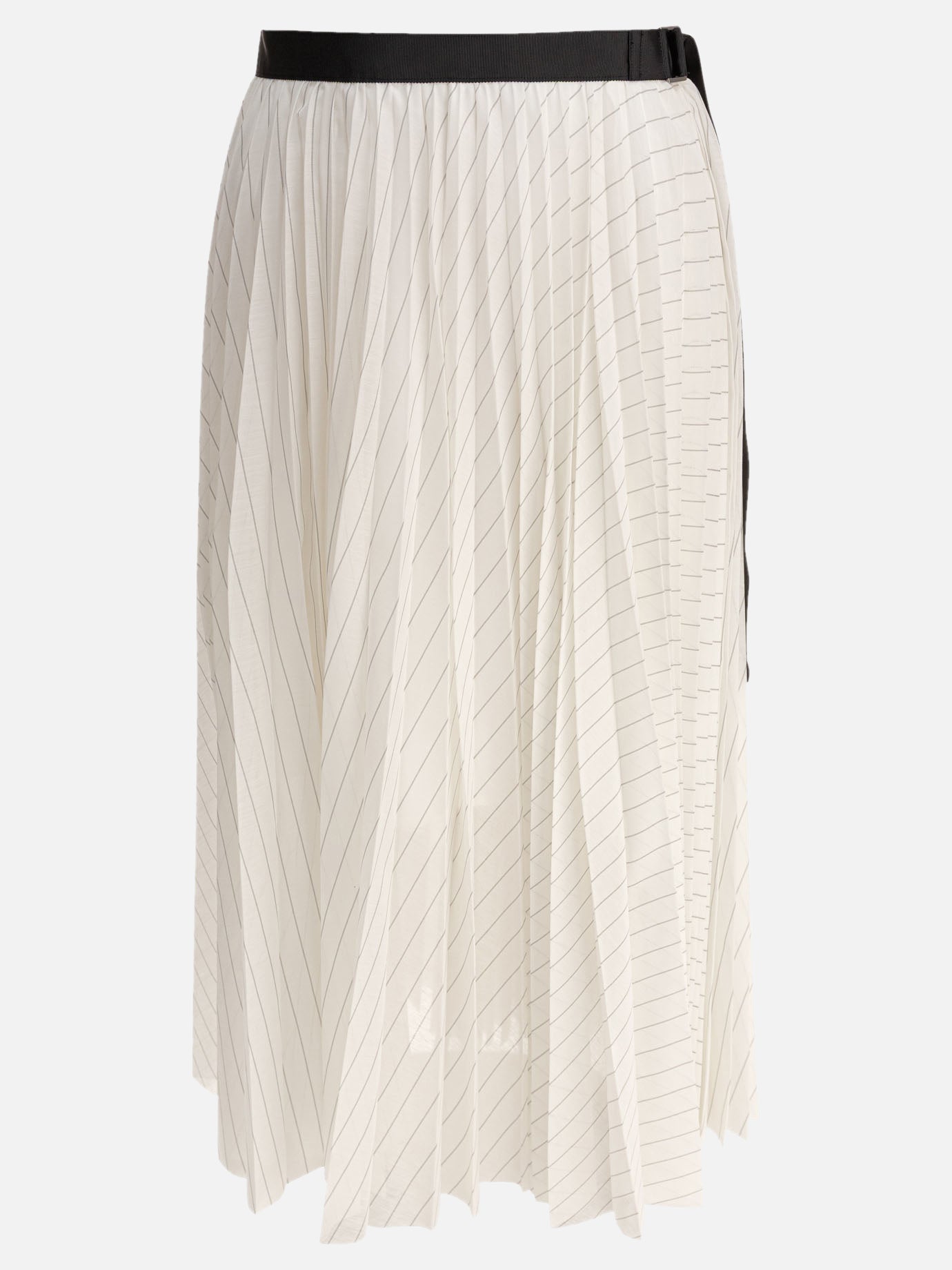 Sacai Pleated skirt 18048640_2 White thumbnail_1