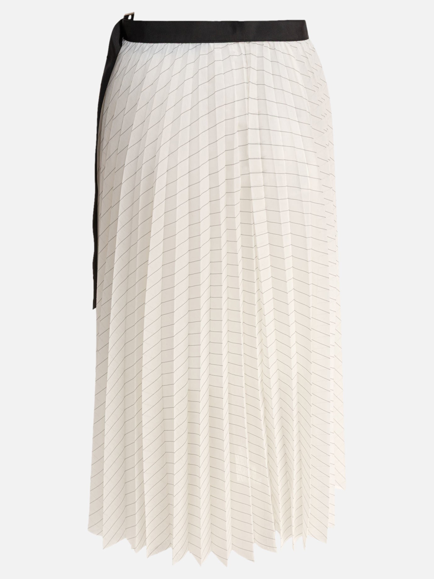 Sacai Pleated skirt 18048640_2 White thumbnail_2