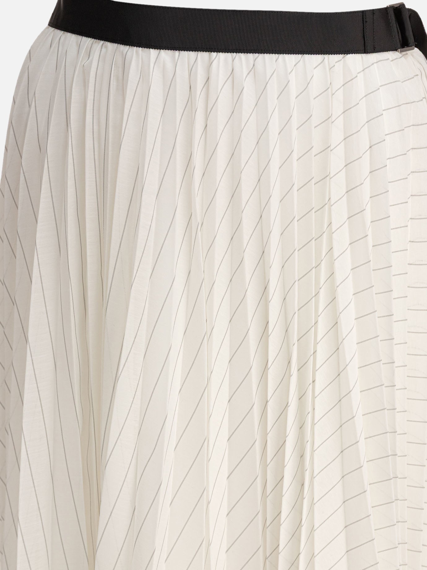 Sacai Pleated skirt 18048640_2 White thumbnail_3