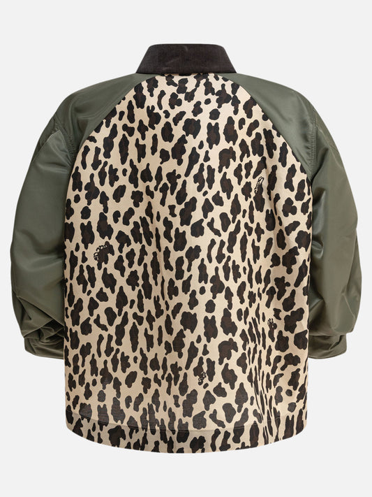 Sacai Leopard jacket 18722623_1 Brown 2