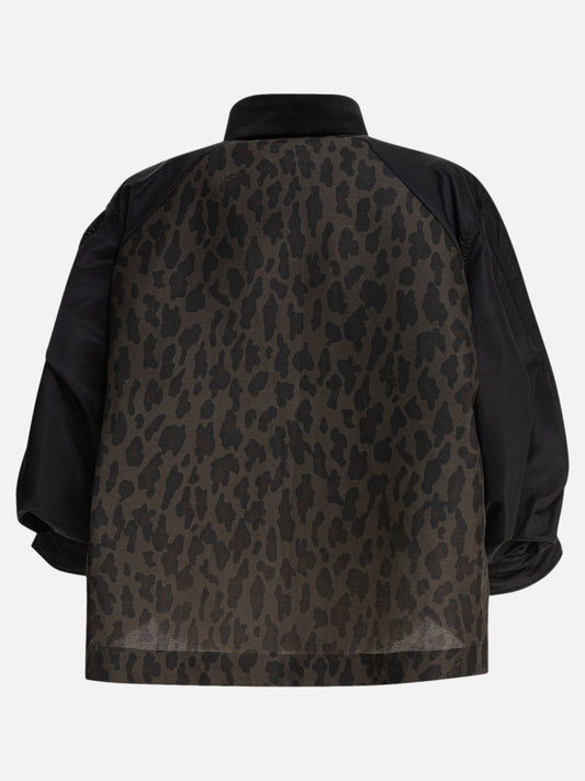 Giacche leggere & Trapuntate Animal print  Nero - Sacai Donna | PLP | VIETTI Online Store | 2
