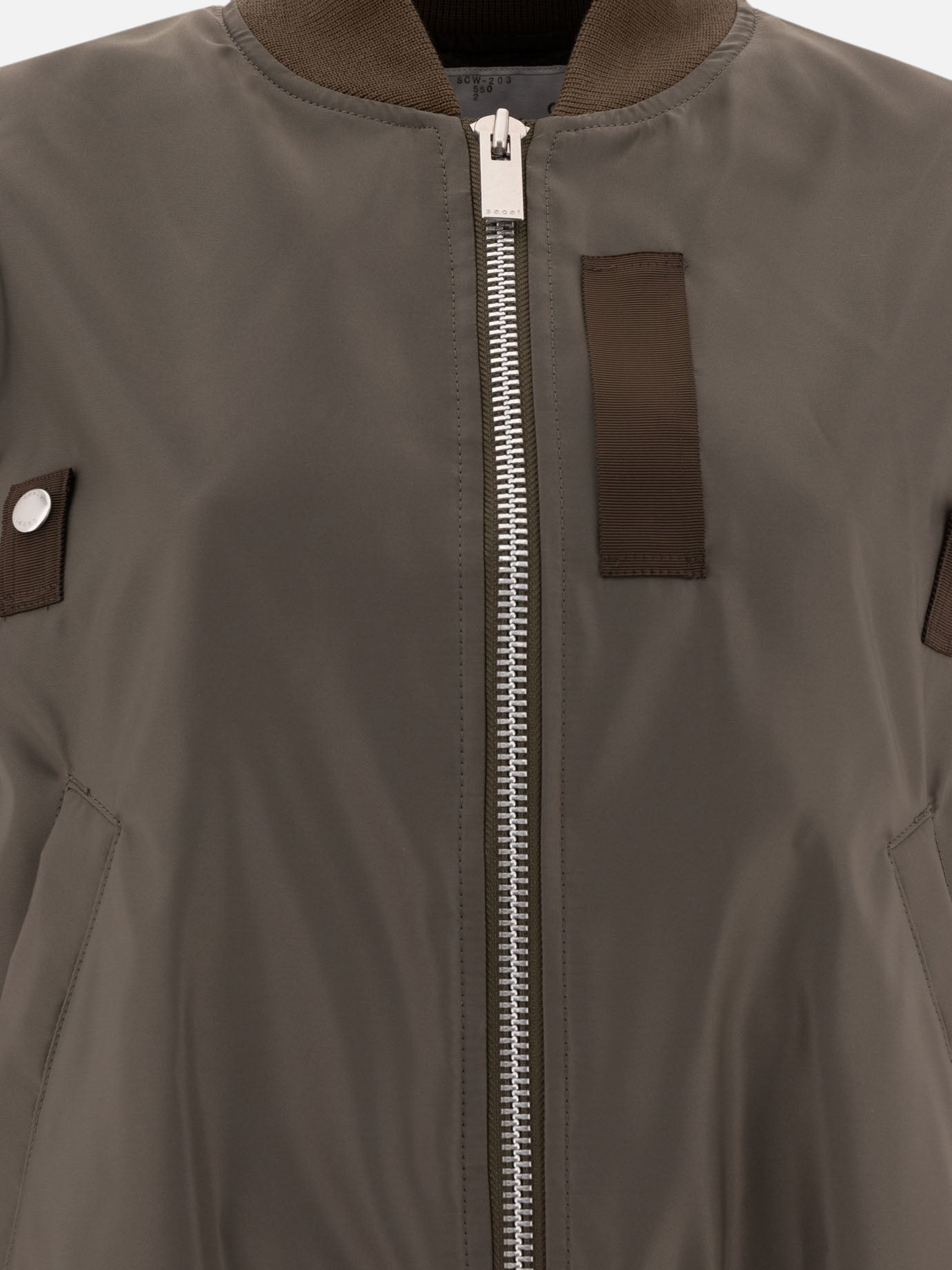 Sacai Smanicato in nylon twill 12716542_2 Green thumbnail_3