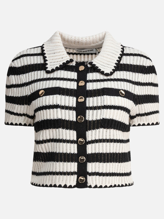 Maglioni polo Striped  Bianco - Self-portrait Donna | PDP | VIETTI Online Store 
