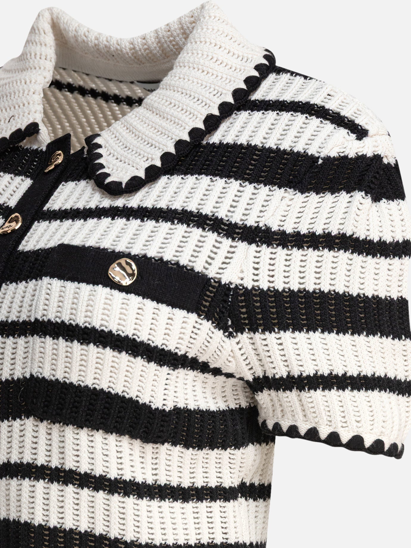 Maglioni polo Striped  Bianco - Self-portrait Donna | PDP | VIETTI Online Store | thumbnail_4