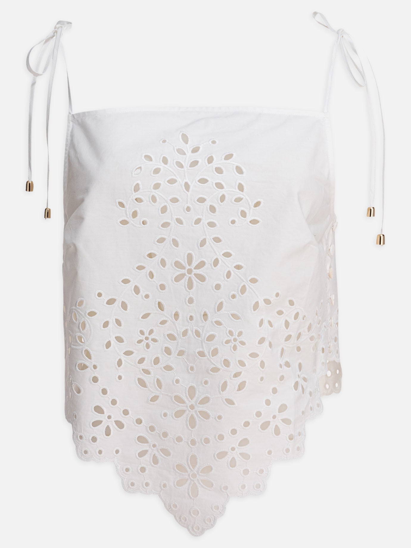 Top casual Embroidered  Bianco - Self-portrait Donna | PDP | VIETTI Online Store | Zoom-Modal
