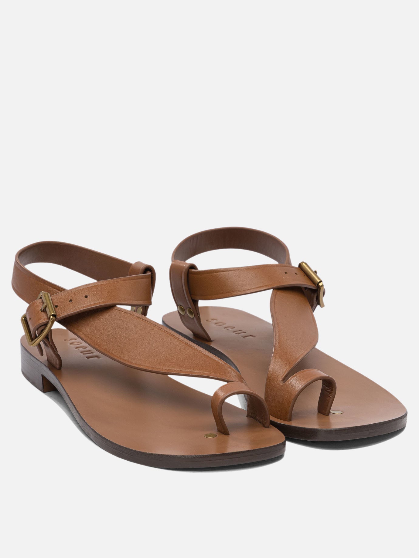 Sandali bassi 100% bovine leather - 100% leather  Marrone - Soeur Donna | PDP | VIETTI Online Store | Zoom-Modal_2

