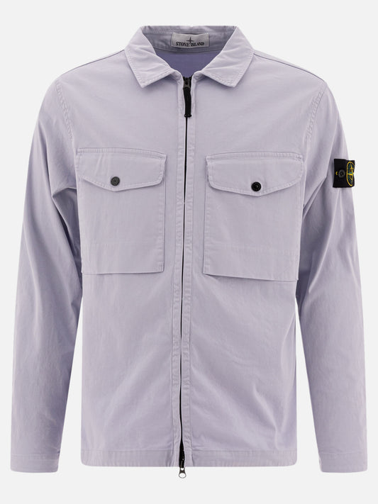 Overshirt jackets Logo  Purple - Stone Island Men | PLP | VIETTI Online Store 
