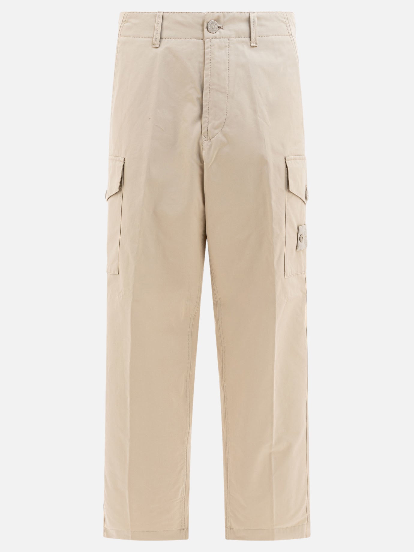 Pantaloni cargo & parachute Logo  Beige - Stone Island Uomo | PDP | VIETTI Online Store | Zoom-Modal
