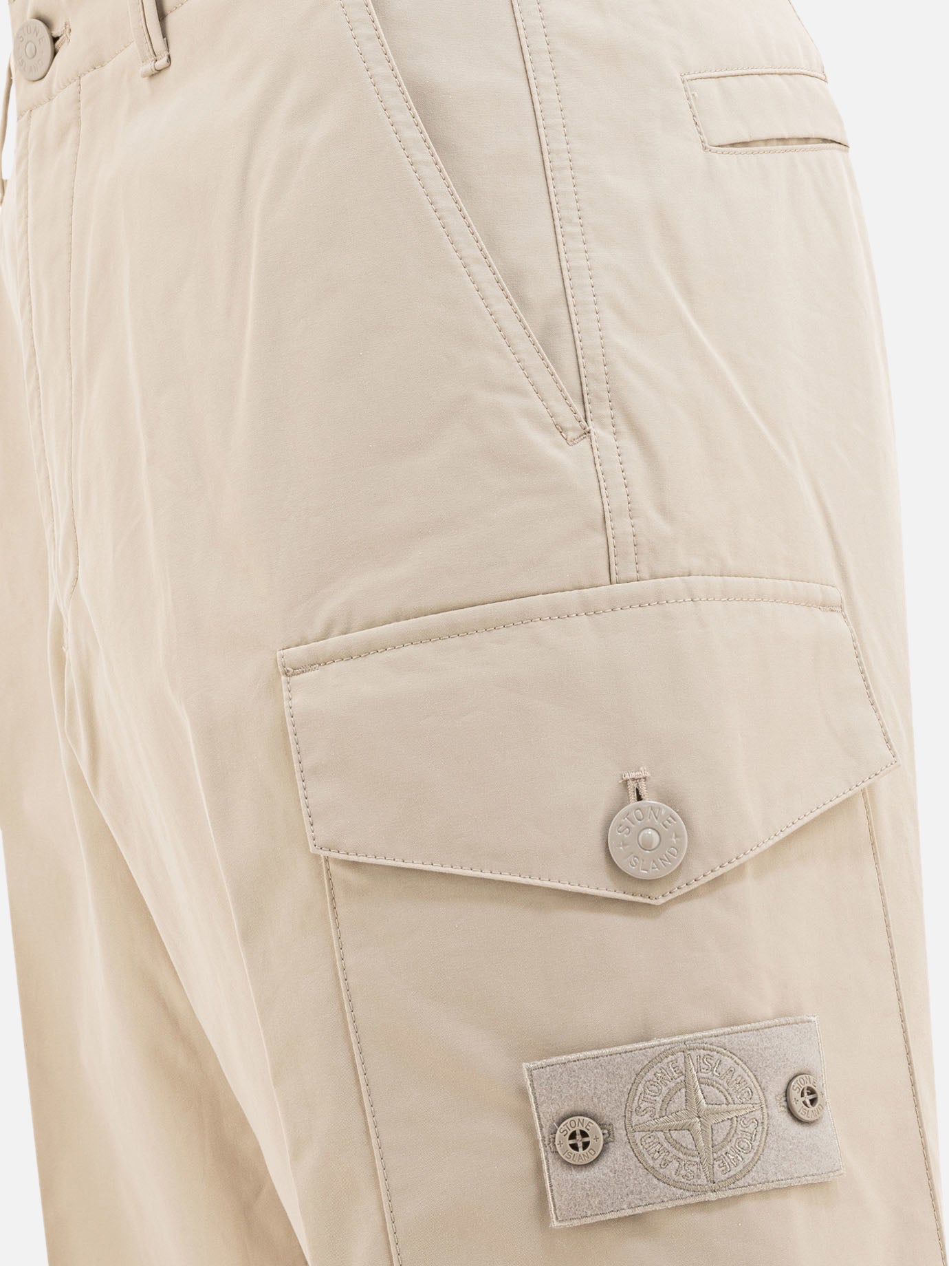 Pantaloni cargo & parachute Logo  Beige - Stone Island Uomo | PDP | VIETTI Online Store | thumbnail_4