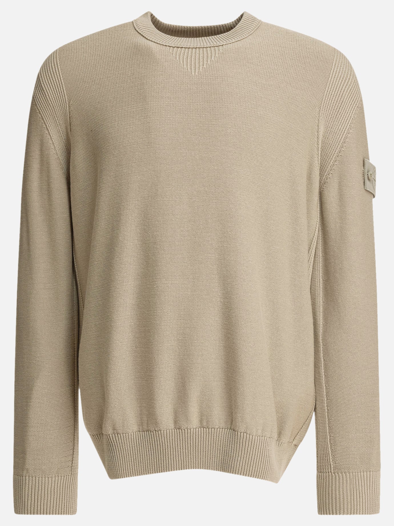 Stone Island Cotton cashmere crewneck sweater 10267539_M Beige thumbnail_1