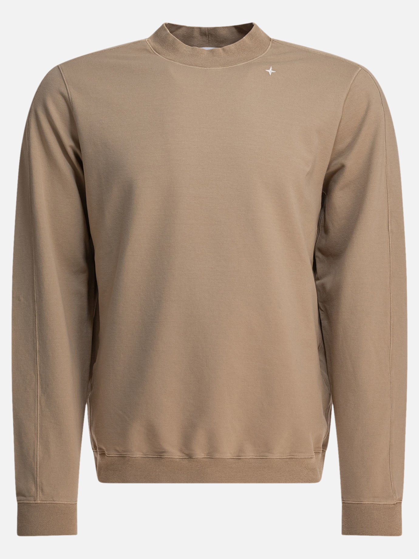 Crewnecks Solid colour  Beige - Stone Island Men | PDP | VIETTI Online Store | Zoom-Modal
