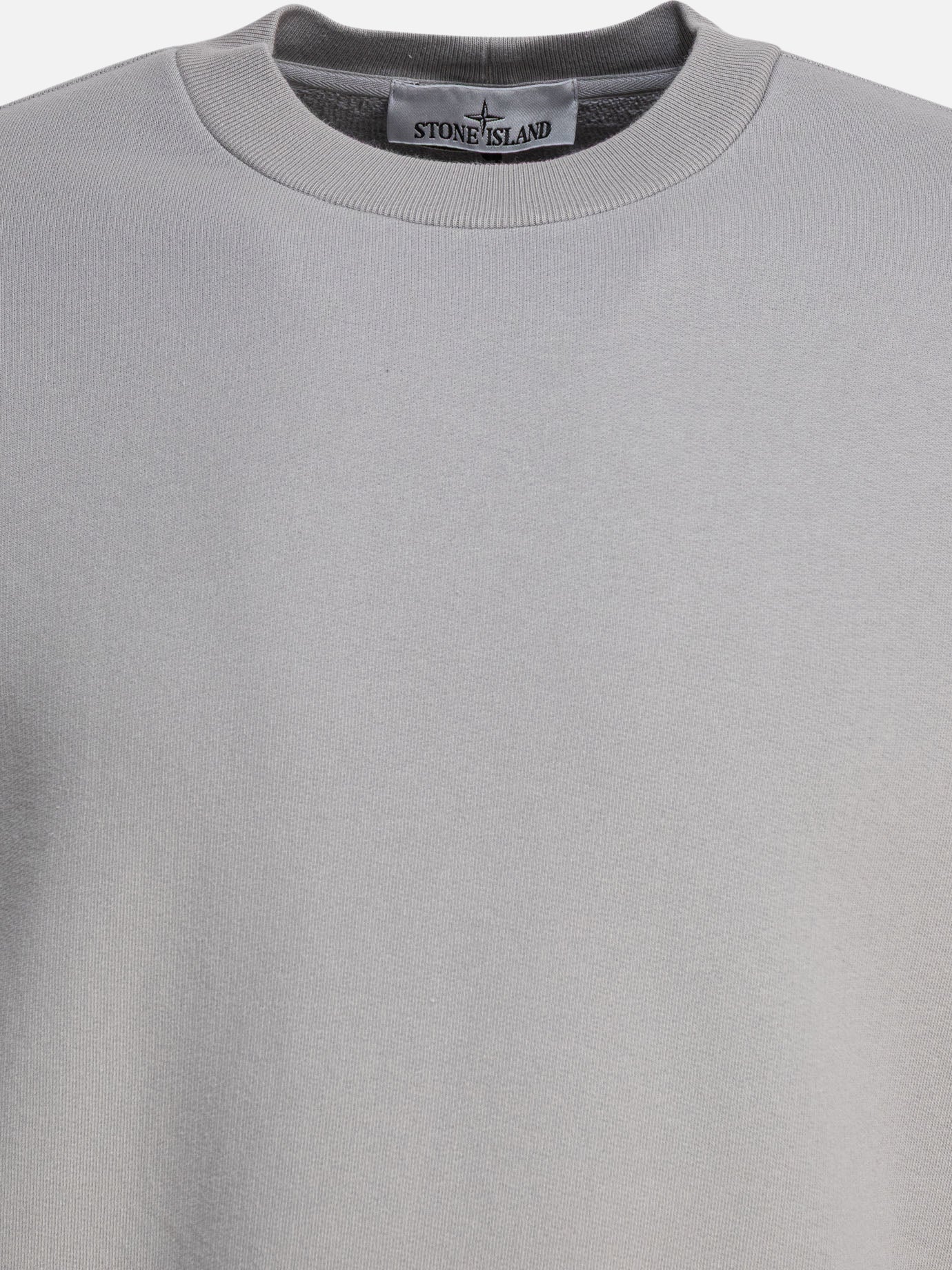 Stone Island Felpa girocollo con ricamo Compass 18642815_M Grey thumbnail_3