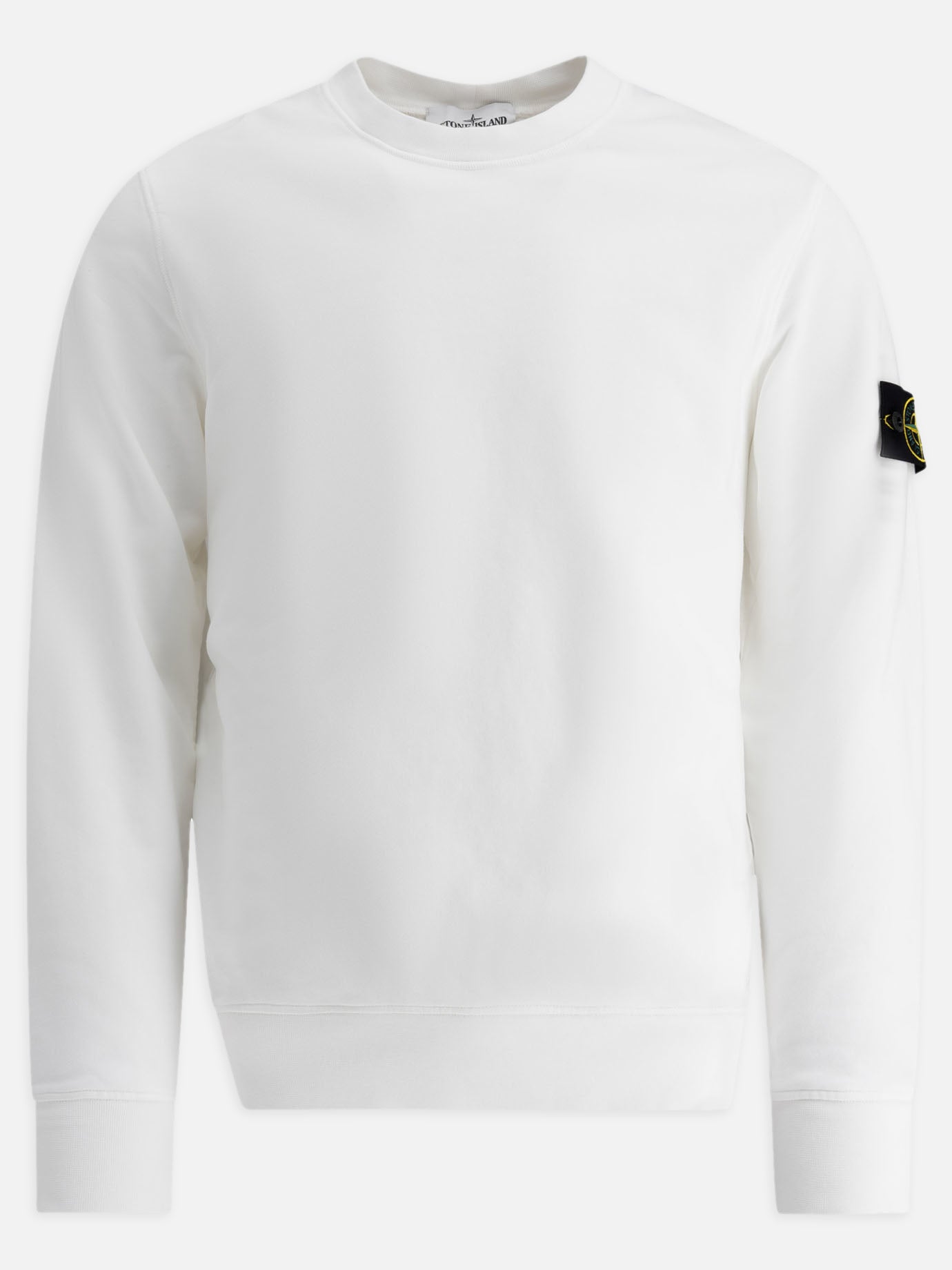 Stone Island Felpa in cotone felpato biologico 18639433_XL White thumbnail_1
