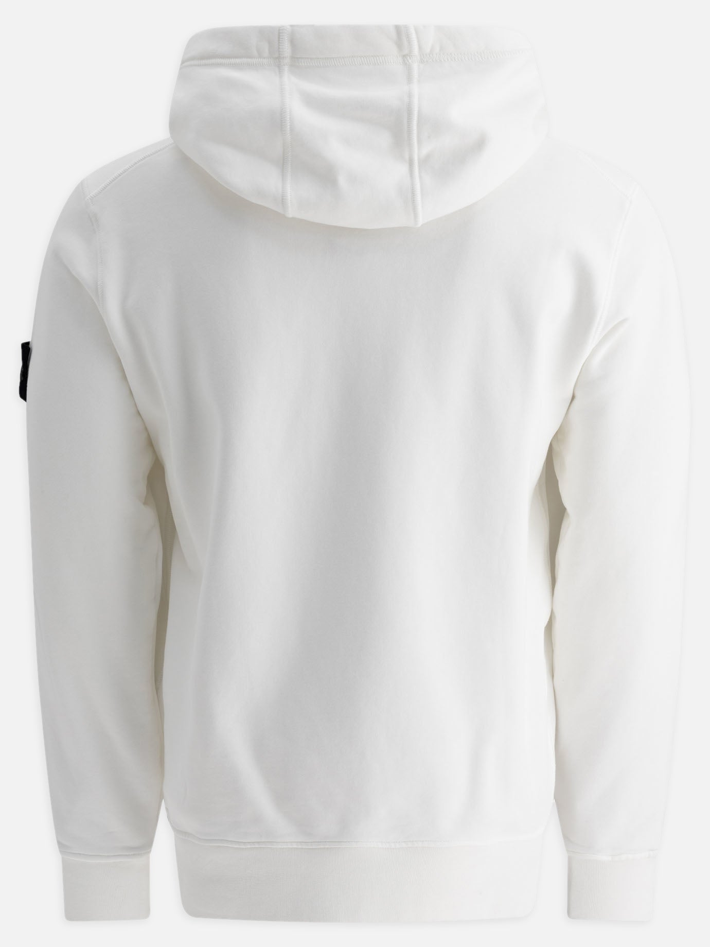 Stone Island Felpa in cotone felpato biologico 14590773_M White thumbnail_2