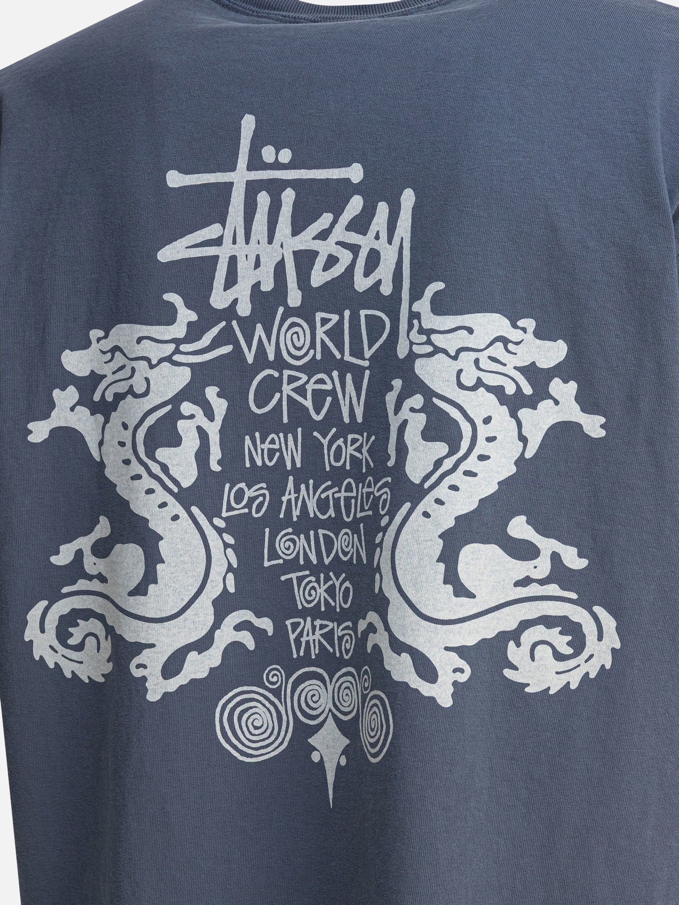 Crewneck t-shirts Solid colour  Blue - Stüssy Men | PDP | VIETTI Online Store | Zoom-Modal_4
