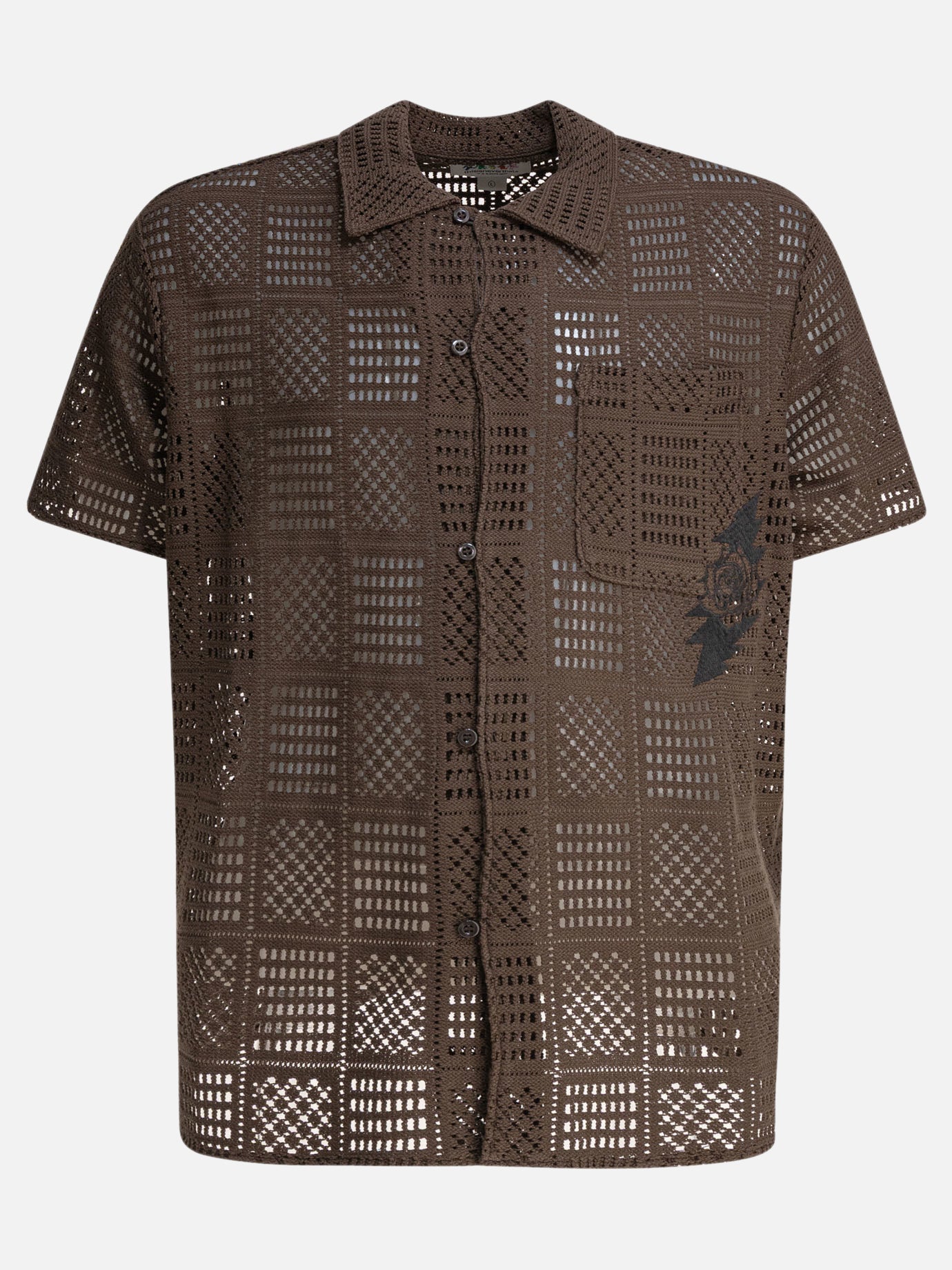 Camicie casual Embroidered  Marrone - Thisisneverthat® Uomo | PDP | VIETTI Online Store | thumbnail