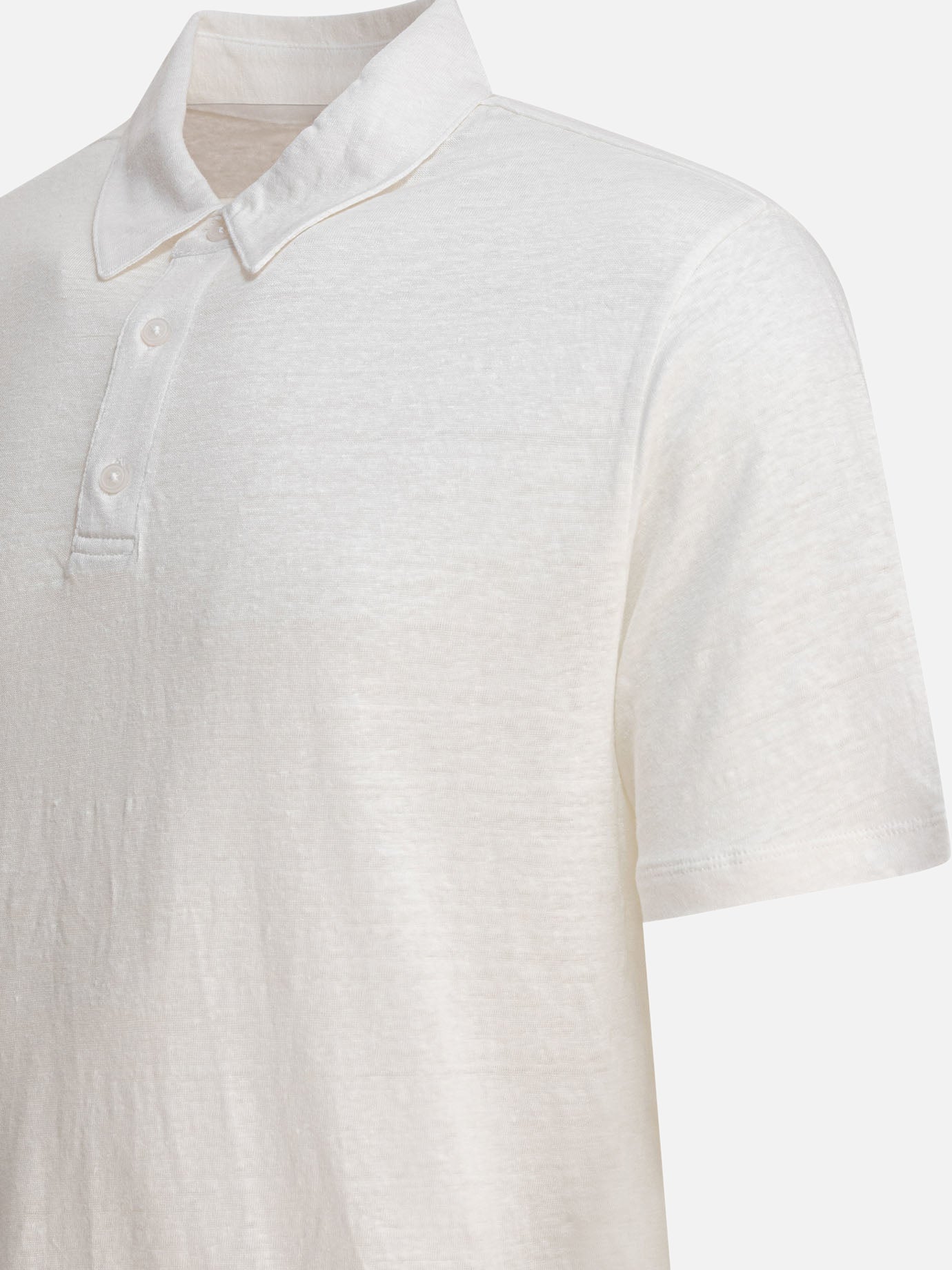 Polo con bottoni Solid colour  Bianco - Vince Uomo | PDP | VIETTI Online Store | Zoom-Modal_4
