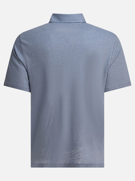 Vince Polo in lino 11966651_M Light blue 2