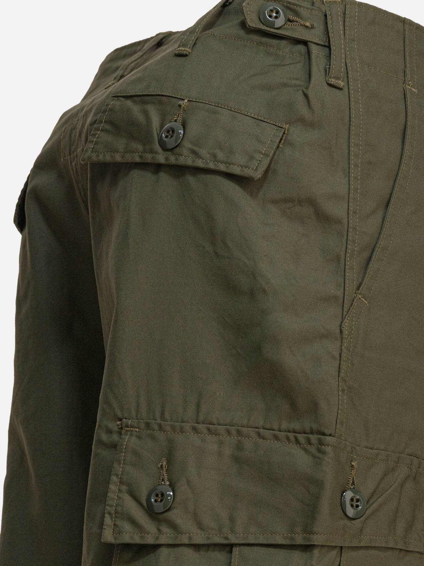 Pantaloni cargo & parachute Solid colour  Verde - Buzz Rickson's Uomo | PDP | VIETTI Online Store | Zoom-Modal_4
