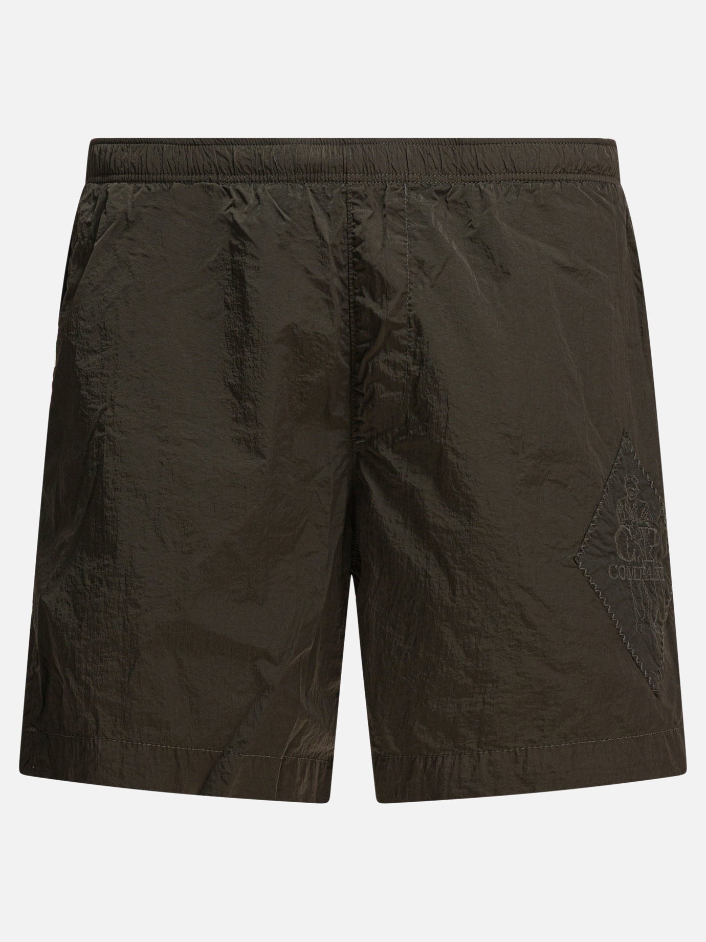 Short da mare Logo  Marrone - C.P. Company Uomo | PDP | VIETTI Online Store | Zoom-Modal
