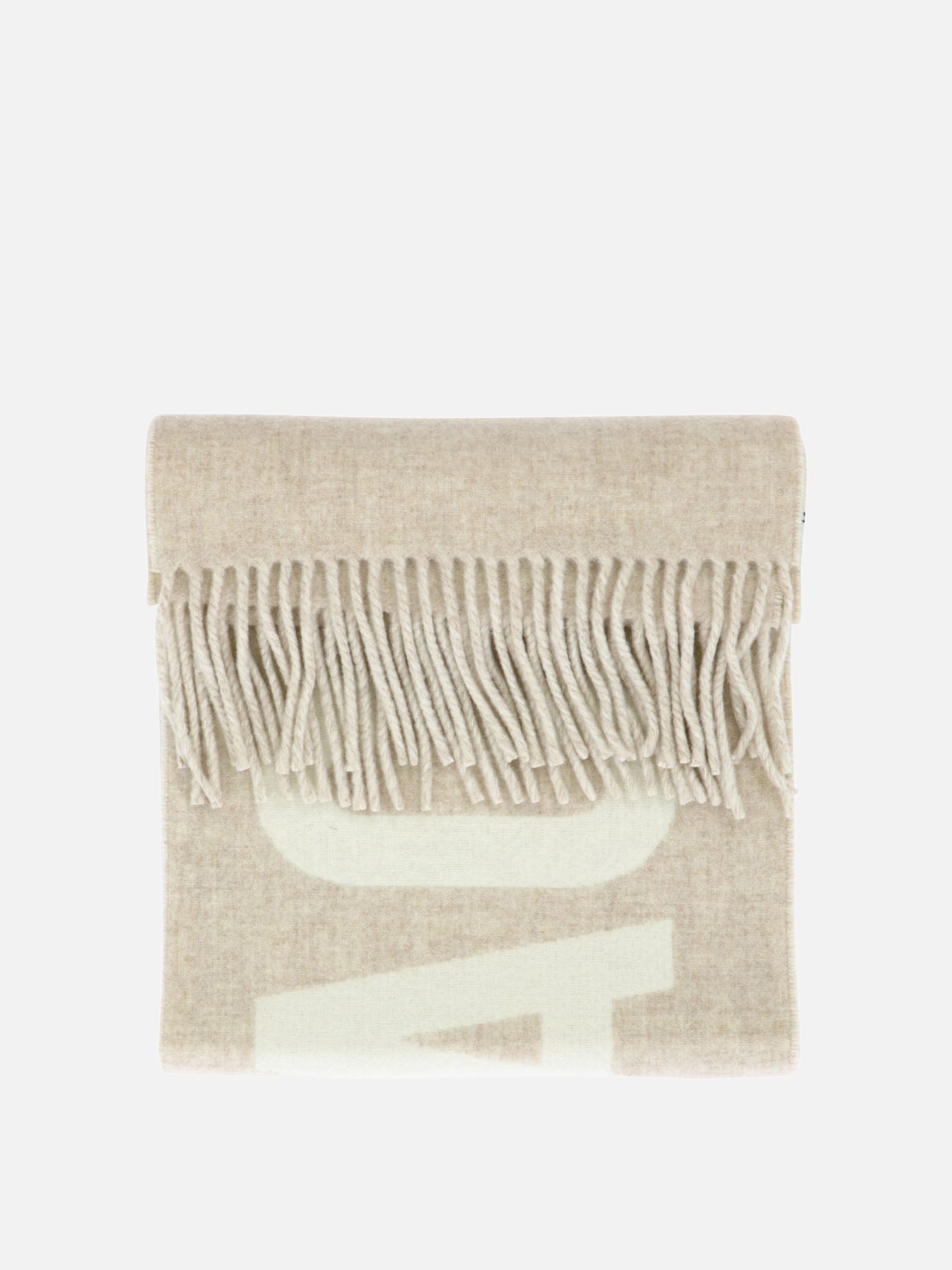 Fringed scarves 100% wool  Beige - Jacquemus Men | PDP | VIETTI Online Store | Zoom-Modal
