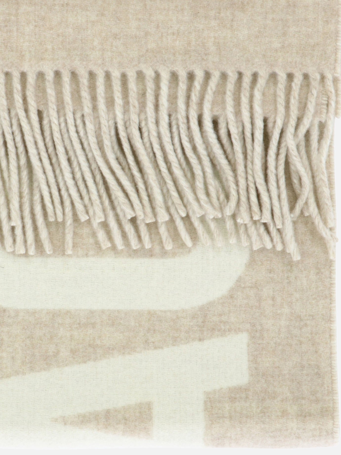 Fringed scarves 100% wool  Beige - Jacquemus Men | PDP | VIETTI Online Store | Zoom-Modal_2
