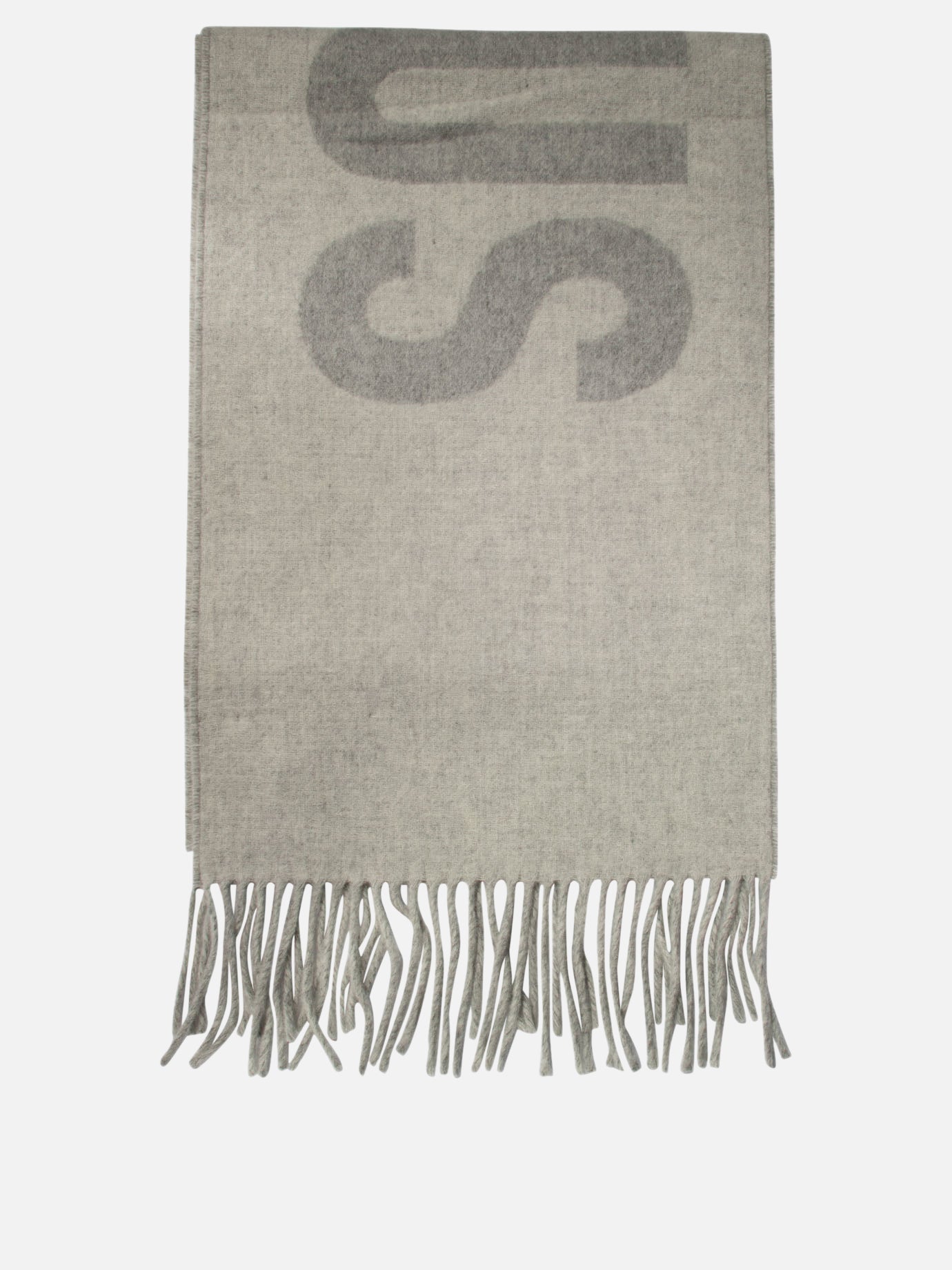Fringed scarves 100% wool  Grey - Jacquemus Men | PDP | VIETTI Online Store | Zoom-Modal
